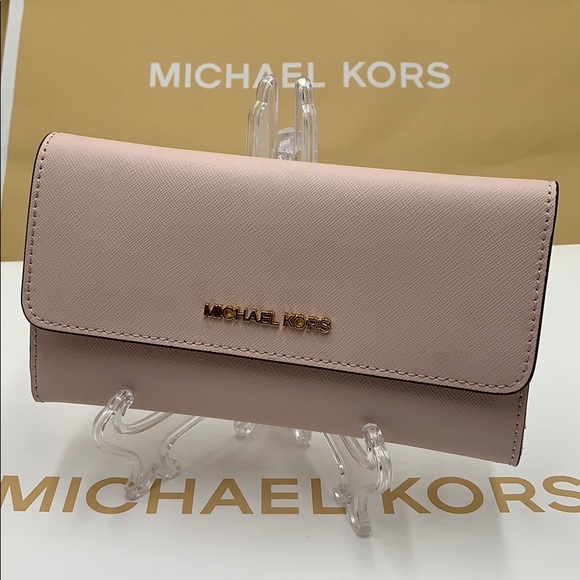 Michael Kors Jet Set Travel Lg Trifold Wallet - Picture 7 of 16